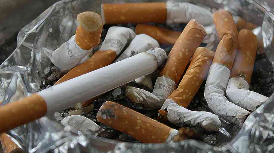 Cigarettes in an ashtray